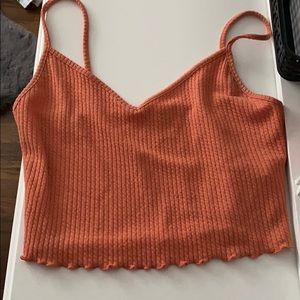 a crop tank top